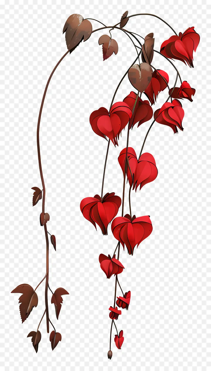 Fleurs De Coeur Saignant，Fleurs Rouges PNG