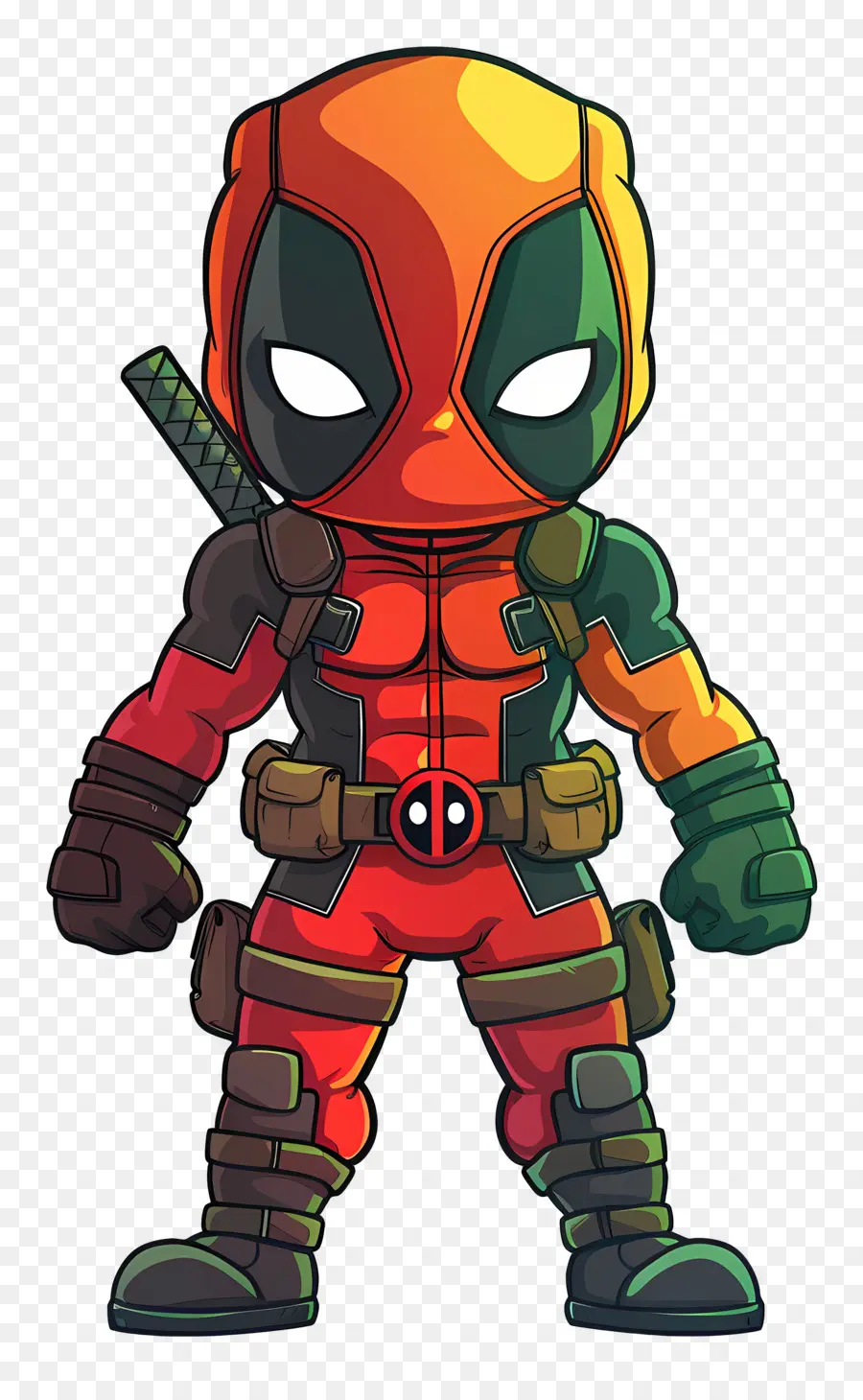 Dead Pool，Caractère Rouge Et Noir PNG