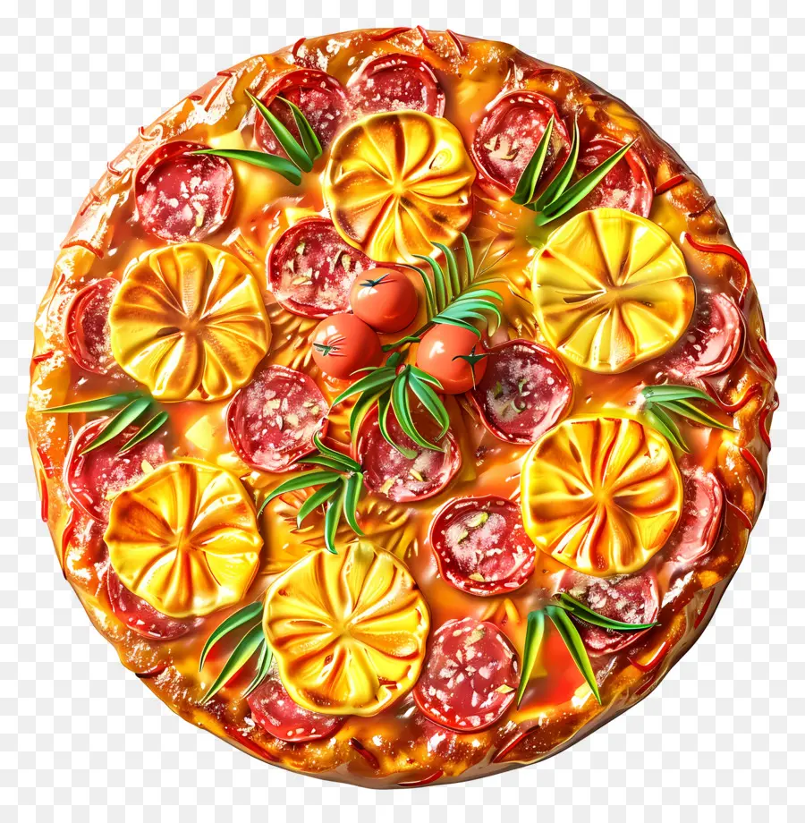 Pizza Hawaïenne，Pizza PNG