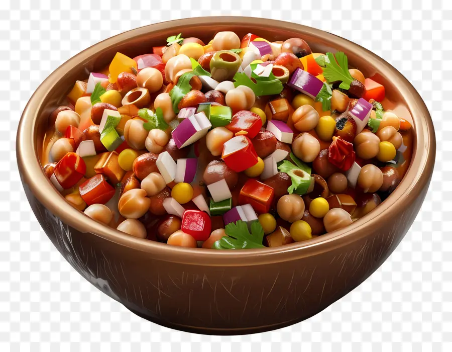 Bol De Chaat Chana，Salade De Pois Chiches PNG