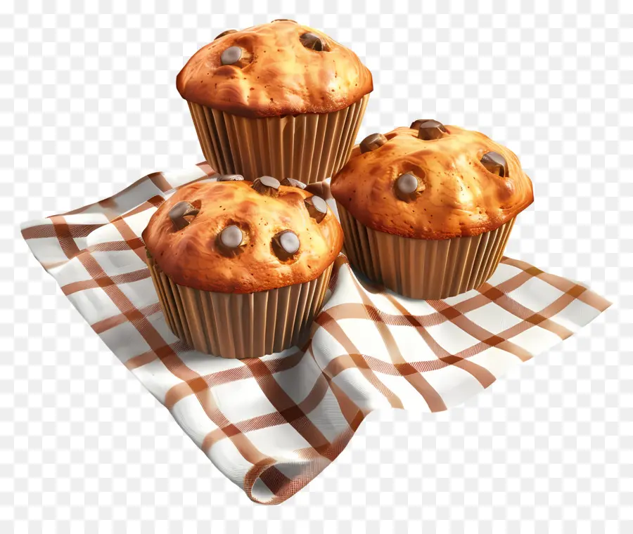 Muffins à La Citrouille，Muffins Aux Pépites De Chocolat PNG