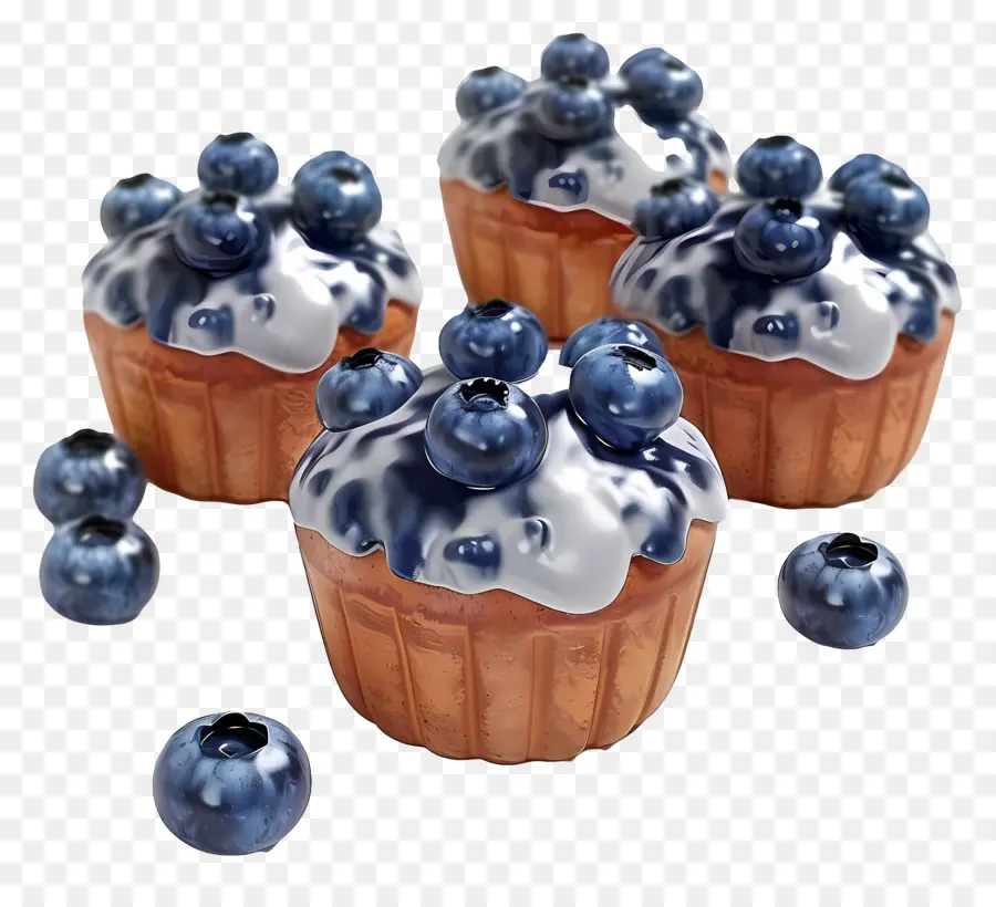 Muffins Aux Bleuets，Produits De Boulangerie PNG