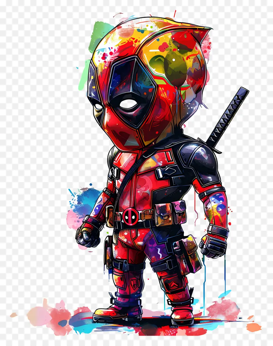 Dead Pool，Caractère Coloré PNG