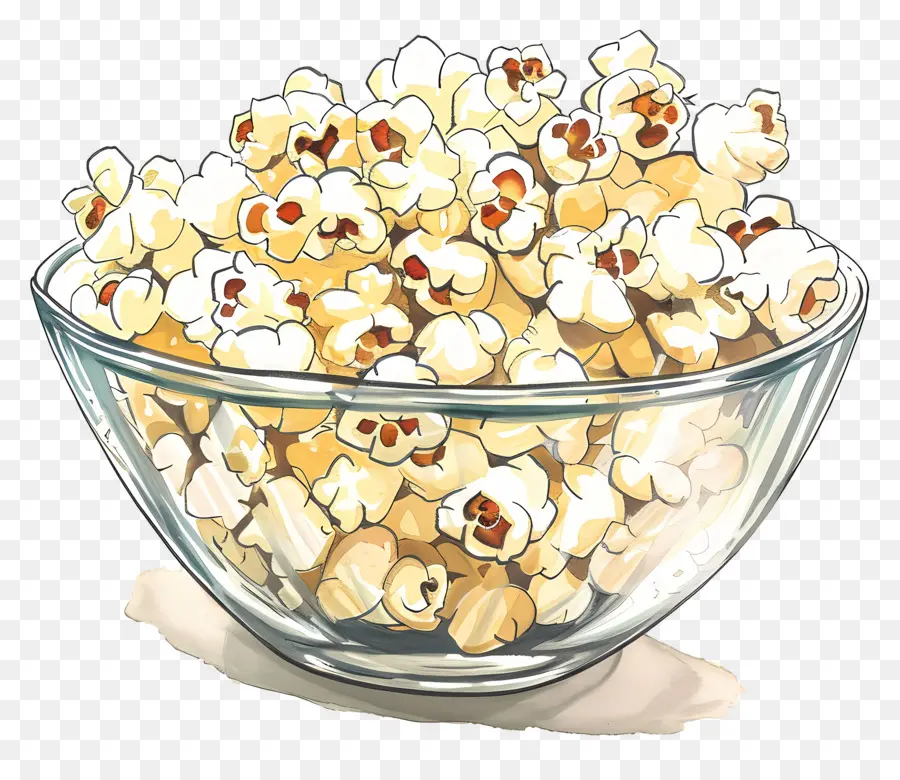 Bol De Pop Corn，Popcorn PNG