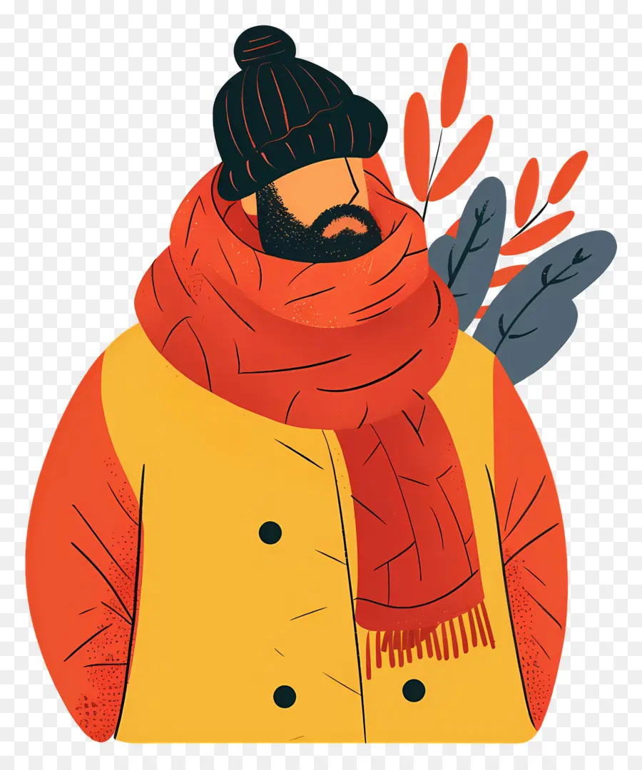 Homme Hiver，Homme En Vêtements D'hiver PNG