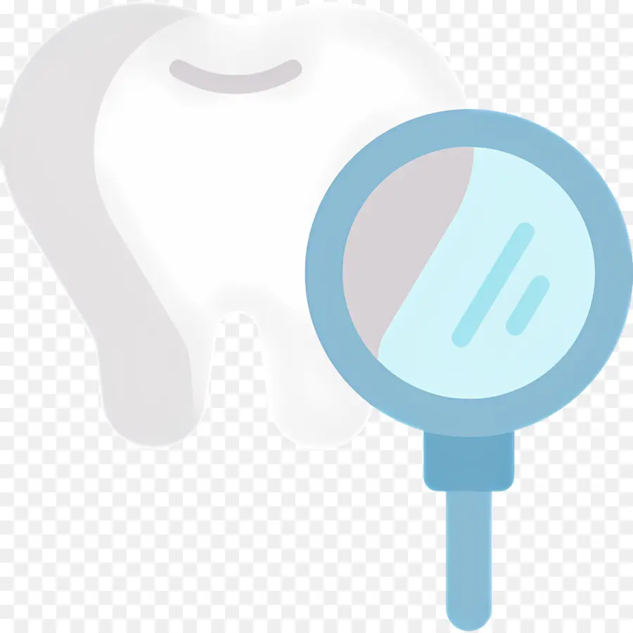 Vérification Des Dents，Dent Et Loupe PNG