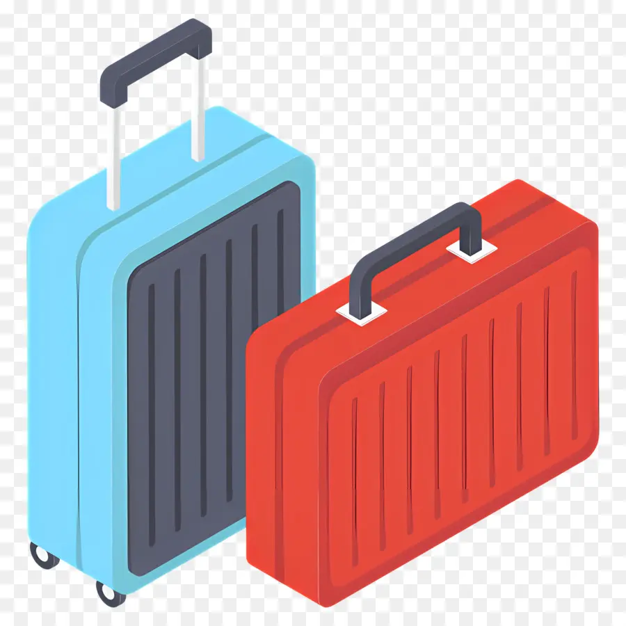 Bagages De Voyage，Valise Bleue PNG