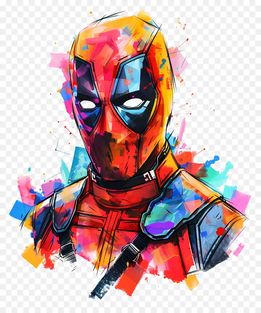 Dead Pool，Personnage Masqué Rouge PNG