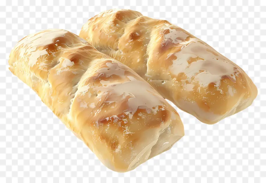 Pain Ciabatta，Pâtisseries PNG