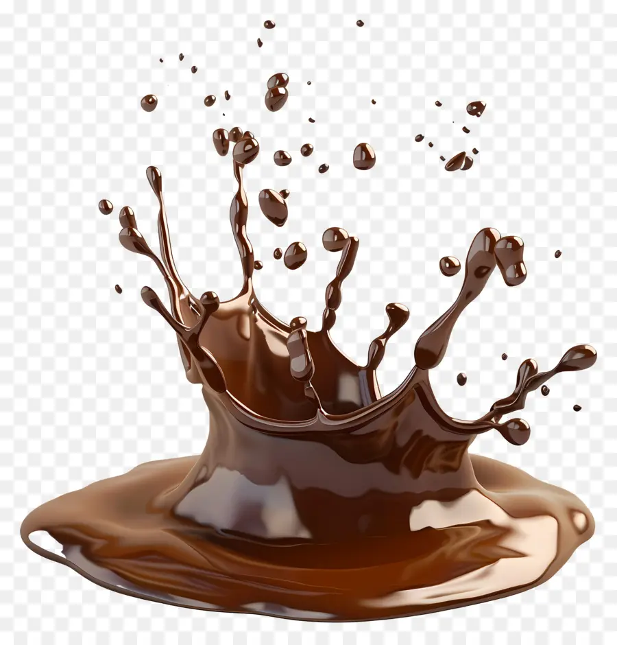 Éclaboussure De Chocolat，Liquide PNG