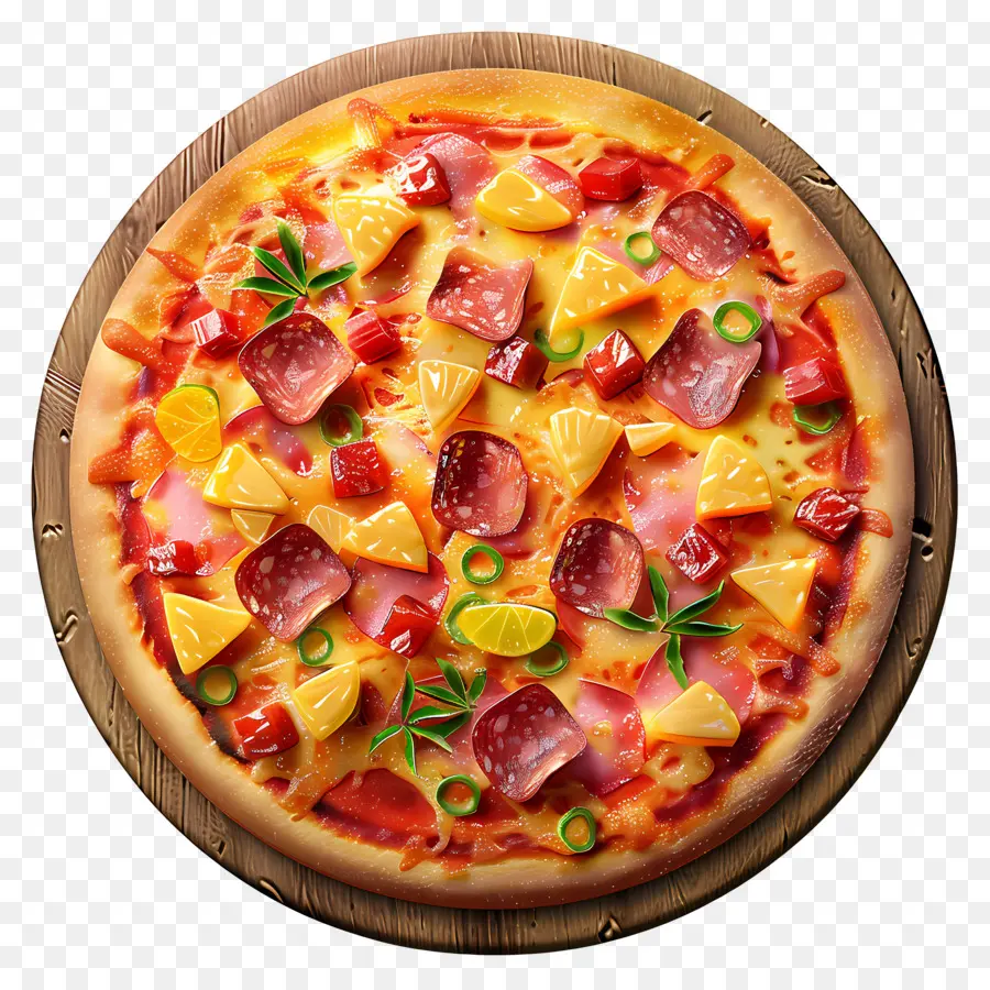 Pizza Hawaïenne，Pizza PNG