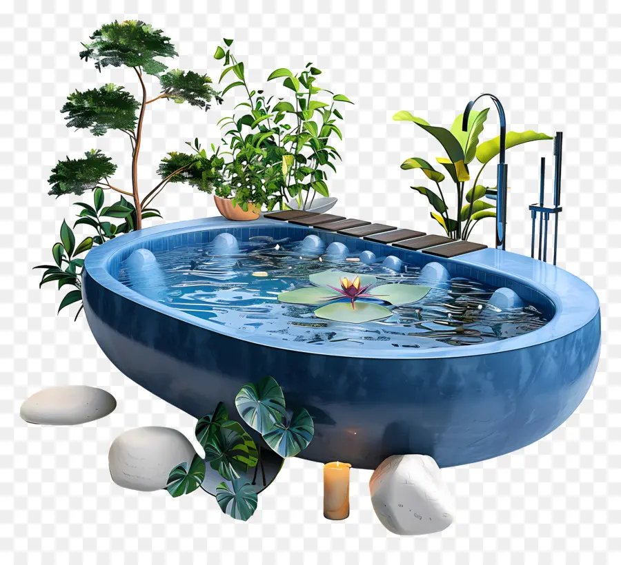 Baignoire Balnéo，Baignoire Extérieure PNG