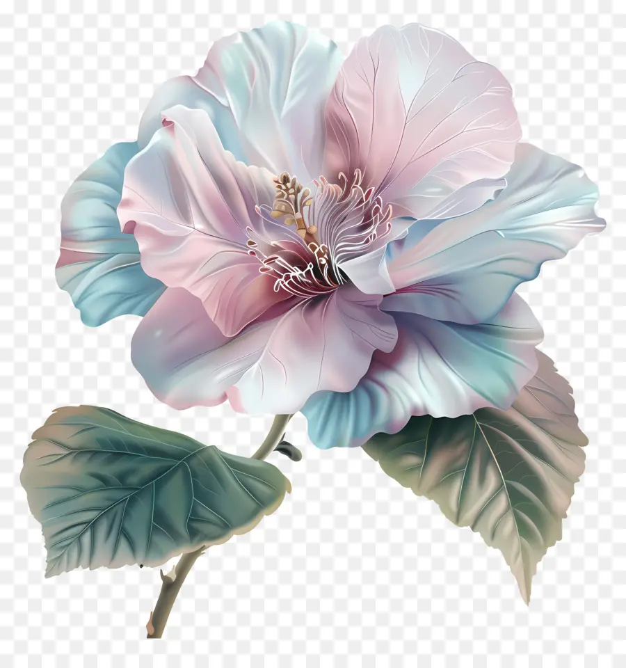 Fleur Pastel，Hibiscus Blanc PNG