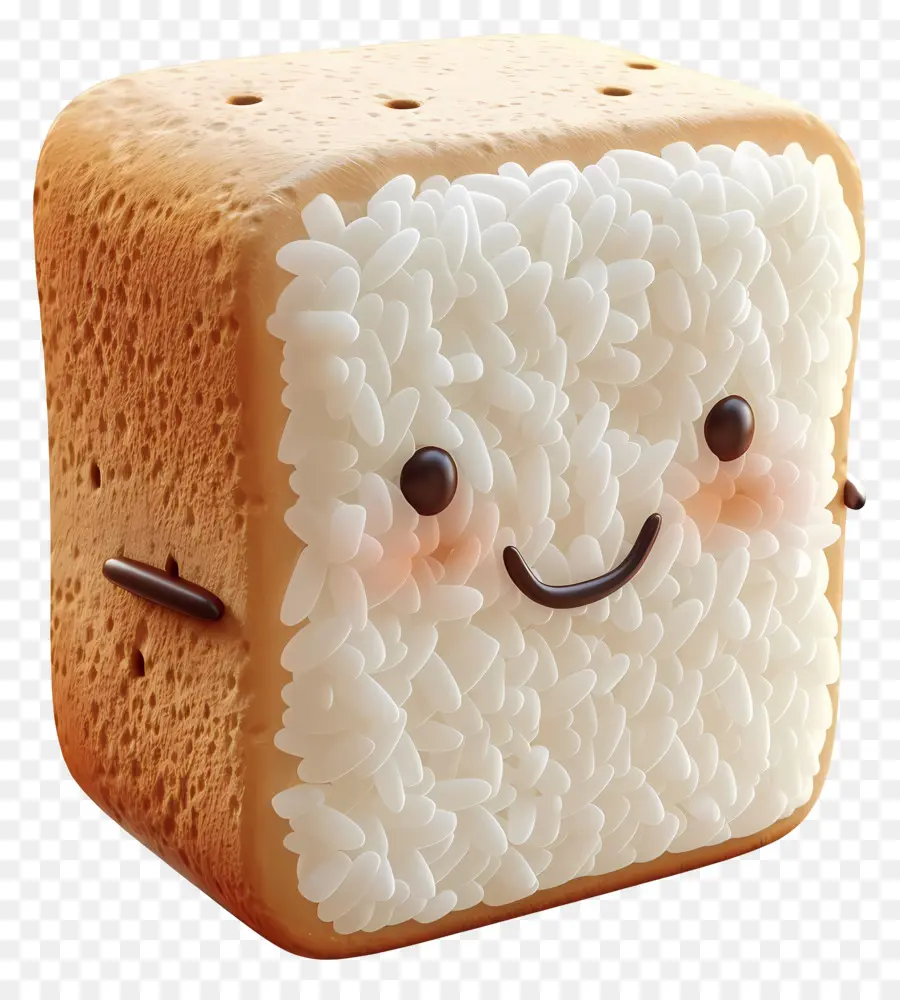 Pain Fait Maison，Joli Cube De Riz PNG