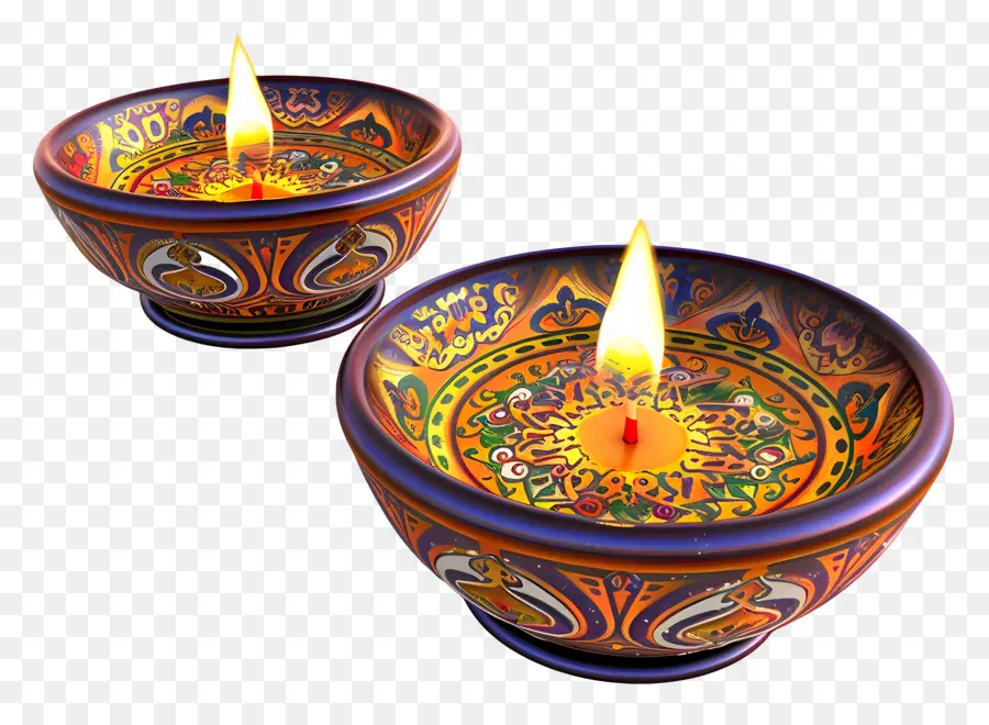 Diwali Diya，Lampe Diya PNG