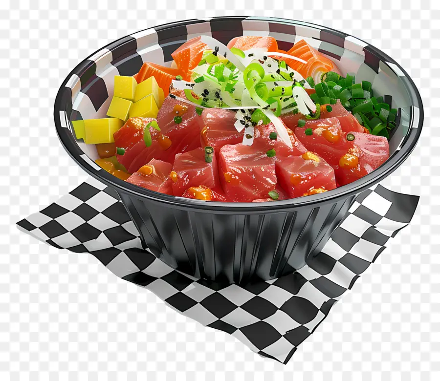 Poké Bol，Sushis PNG