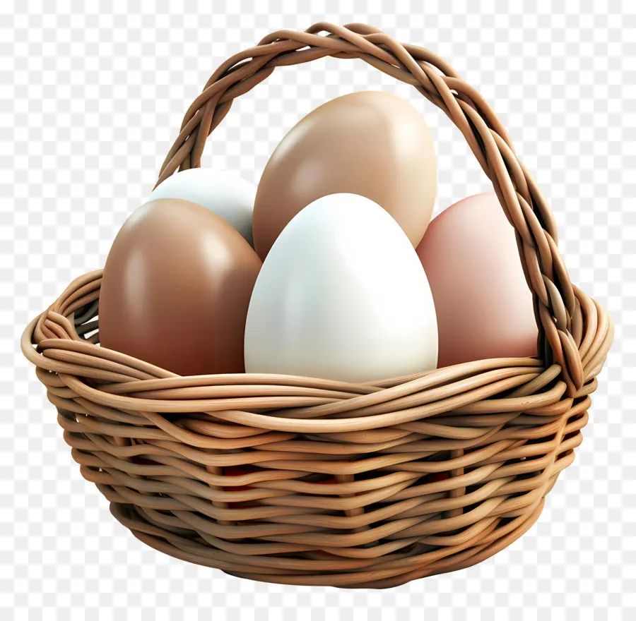 Oeufs Dans Le Panier，Panier D'oeufs PNG