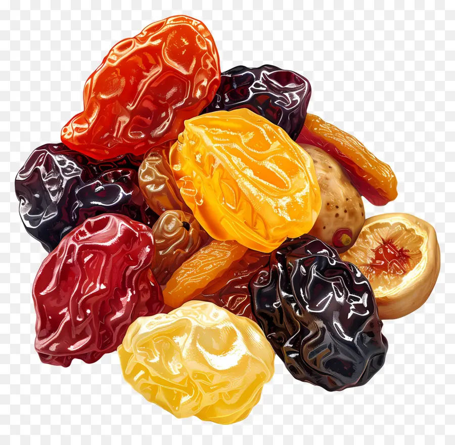 Fruits Secs，Coloré PNG