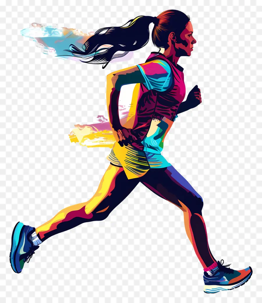 Femme Qui Fait Du Jogging，Femme Qui Court PNG