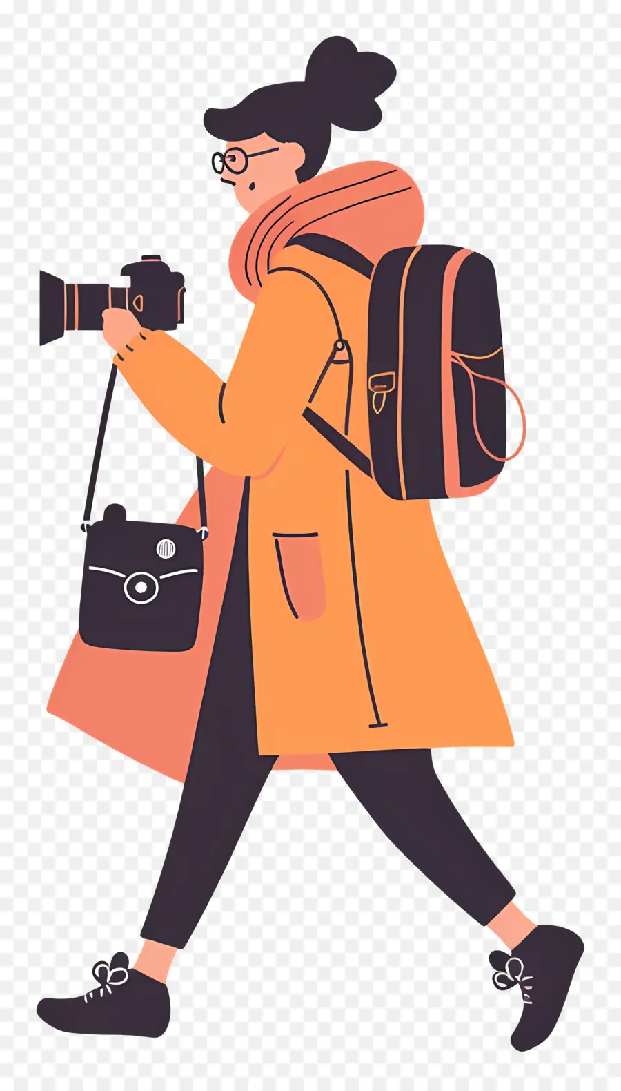 Femme Filmant Un Vlog，Photographe PNG