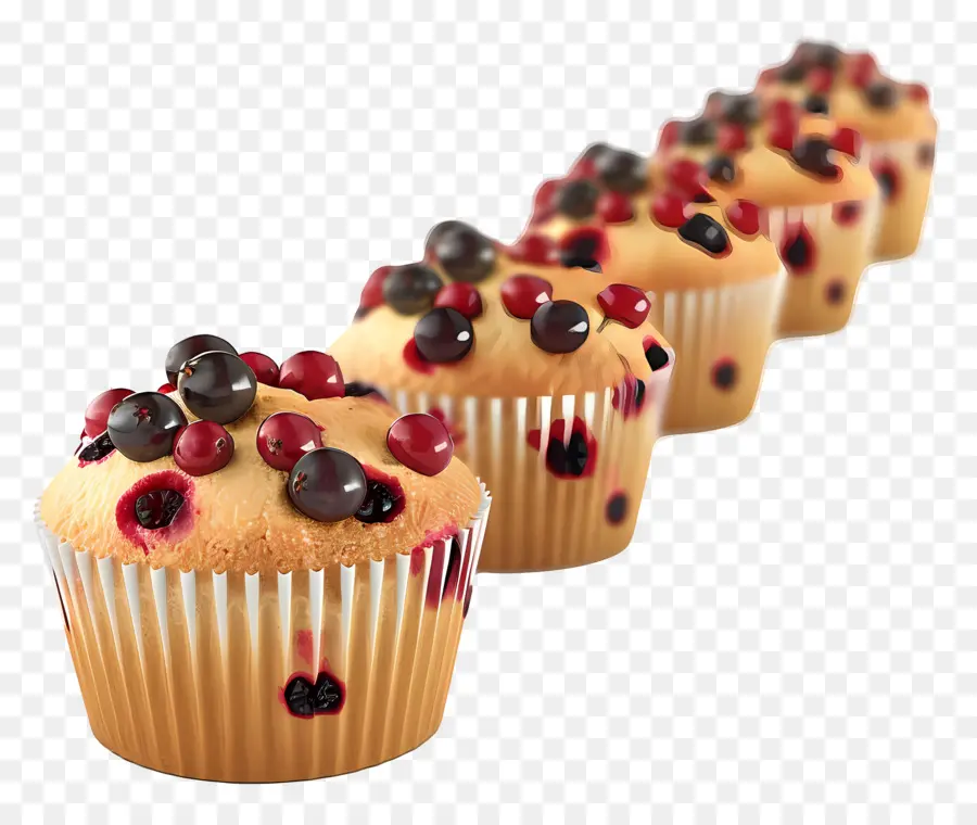 Muffins Aux Canneberges，Muffins Aux Baies PNG