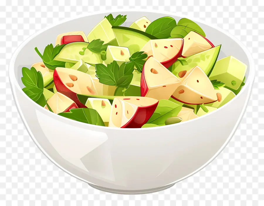 Salade Waldorf，Saladier PNG