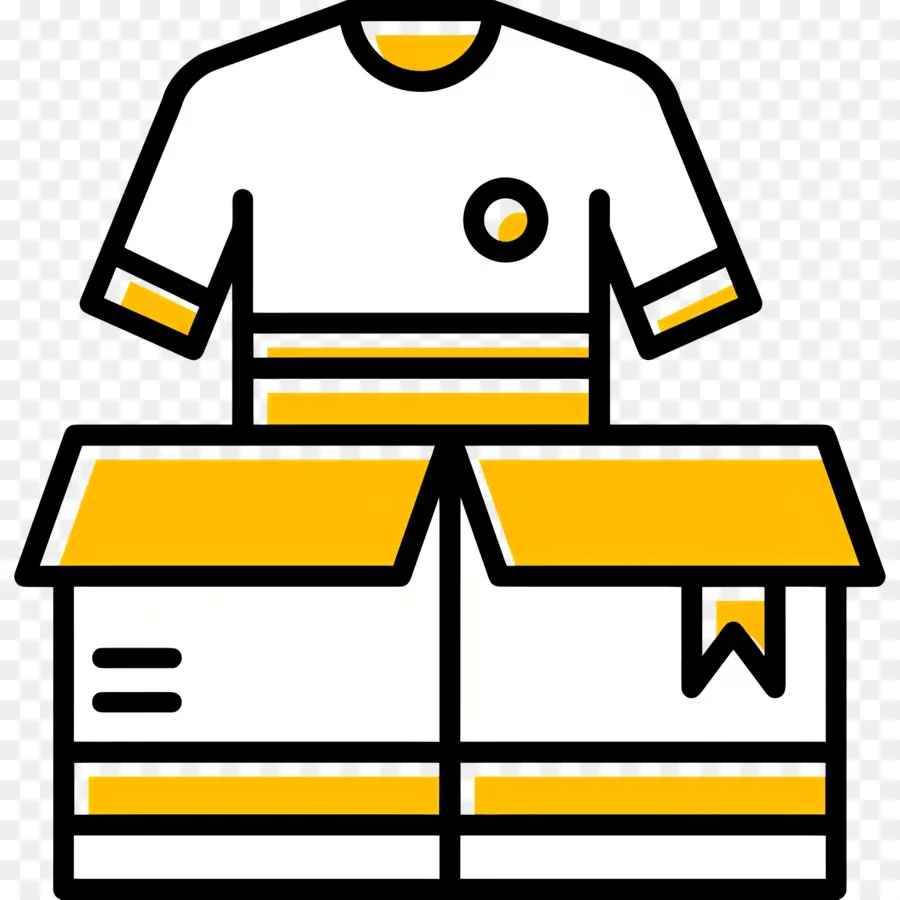 Boîte à Vêtements，T Shirt Dans Une Boîte PNG