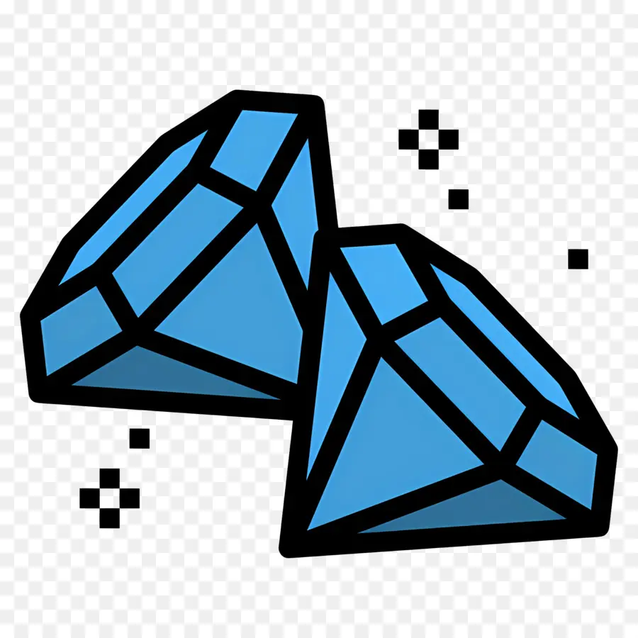 Bijoux，Diamants Bleus PNG