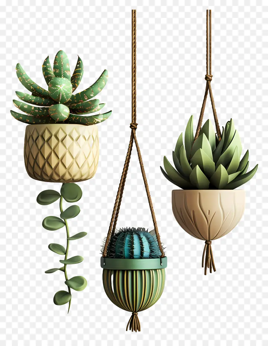 Cactus Suspendus，Plantes Suspendues PNG