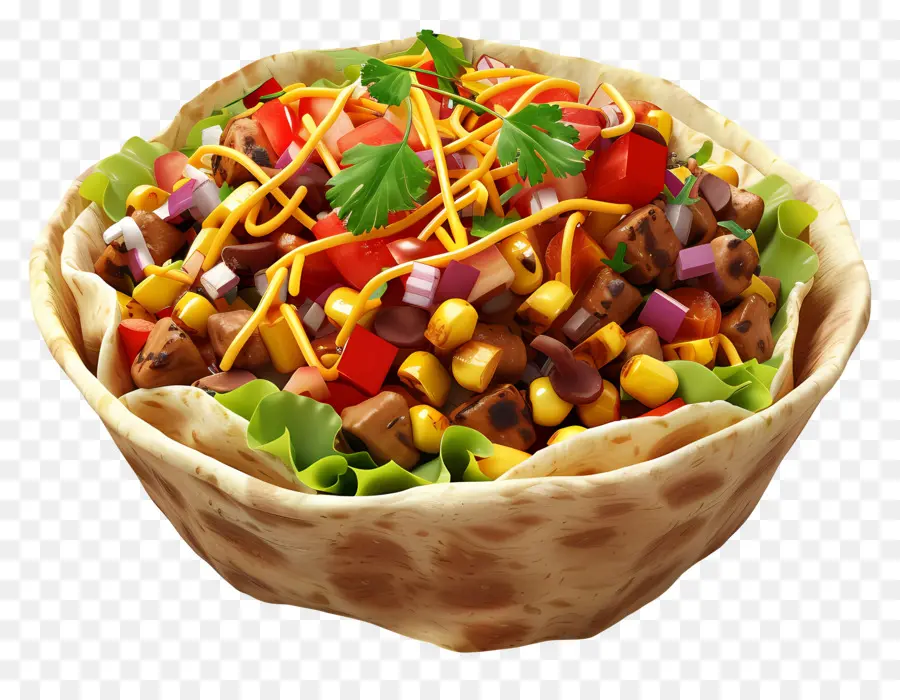 Bol De Burritos，Salade De Tacos PNG