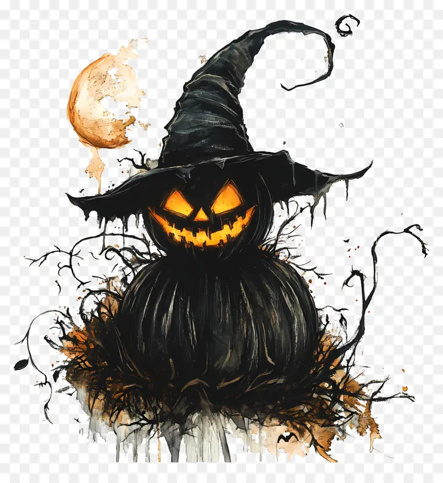 Samhain，Épouvantail D'halloween PNG