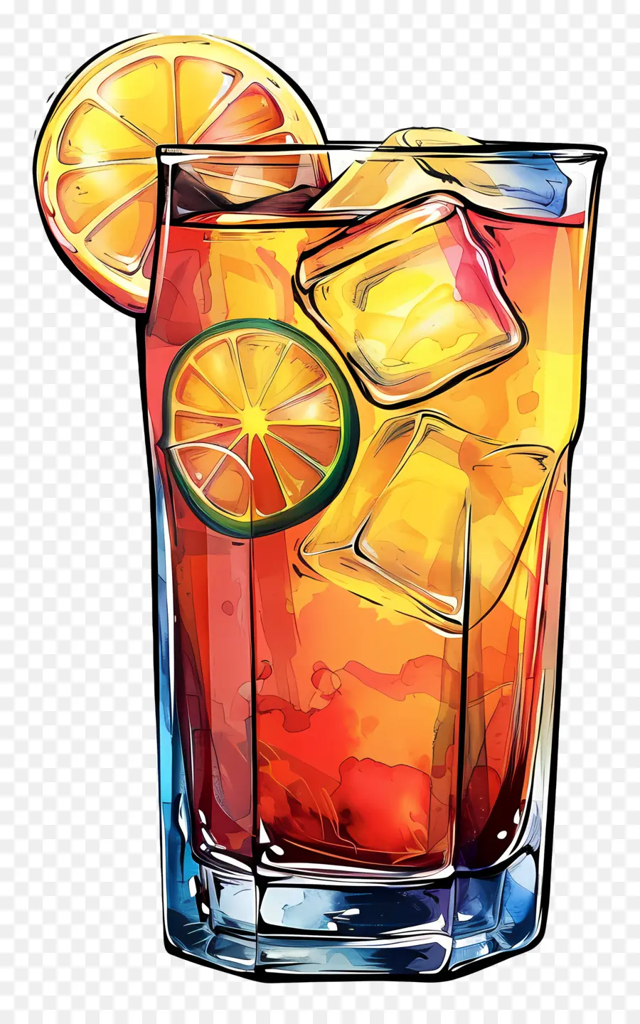 Cocktail Avec De La Glace，Cocktail PNG