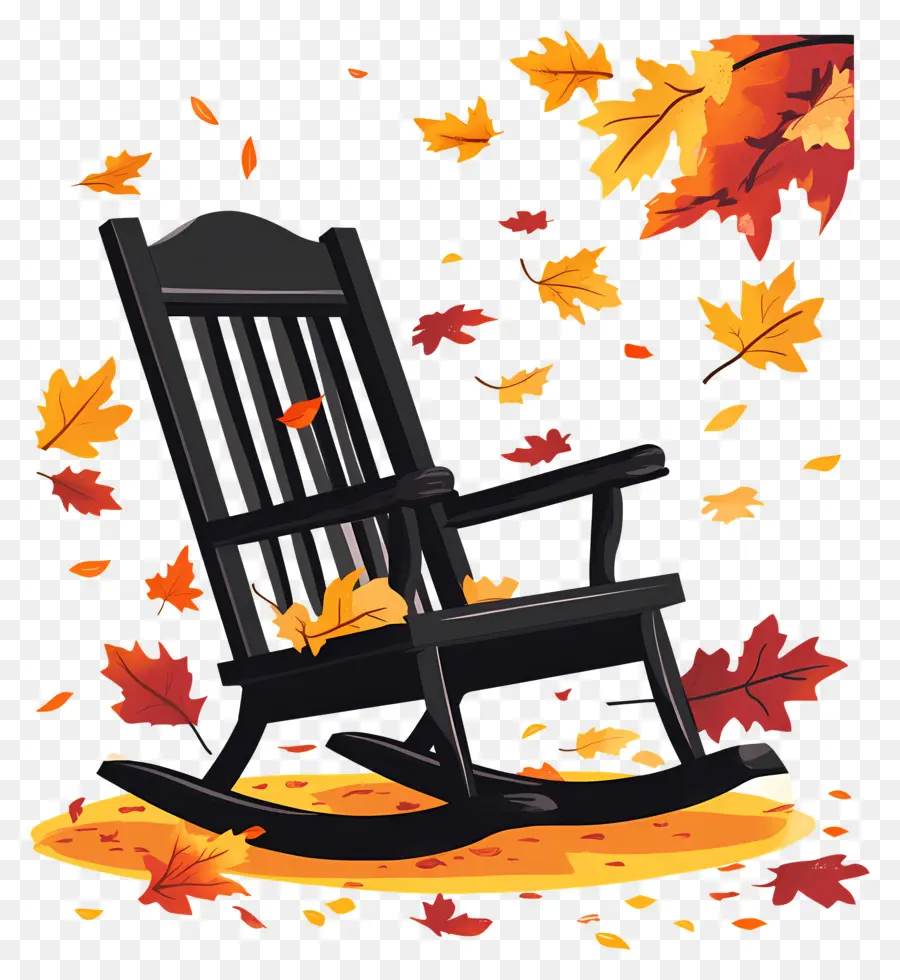 Fauteuil à Bascule，Automne PNG