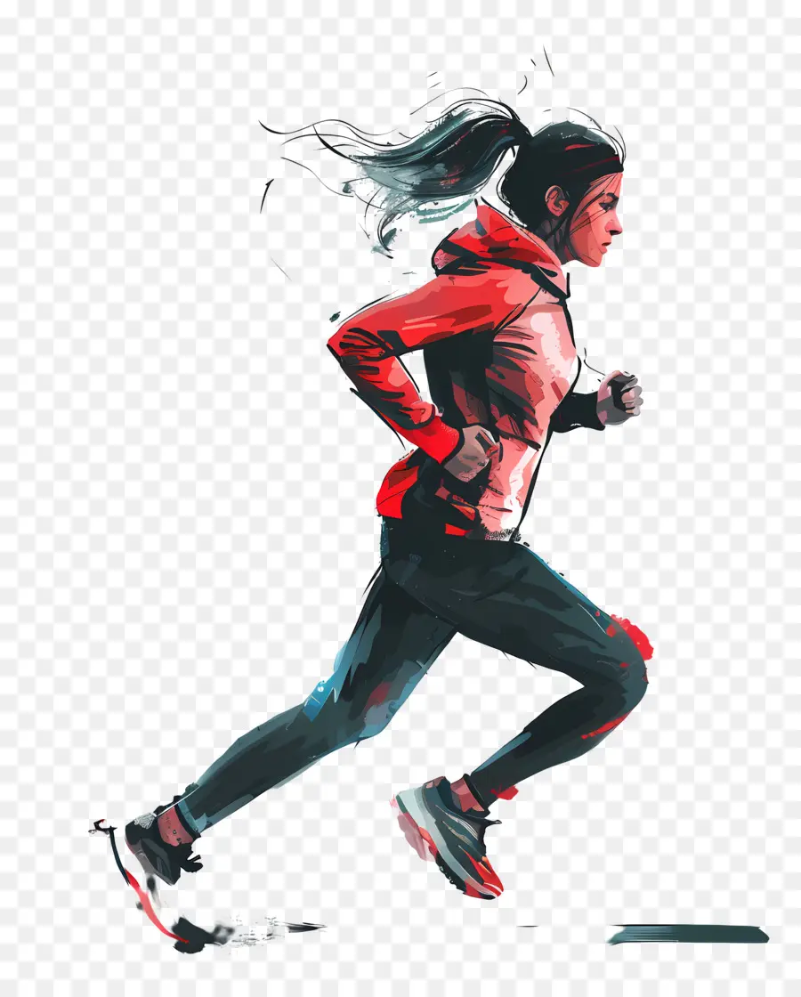 Femme Qui Fait Du Jogging，Femme Qui Court PNG