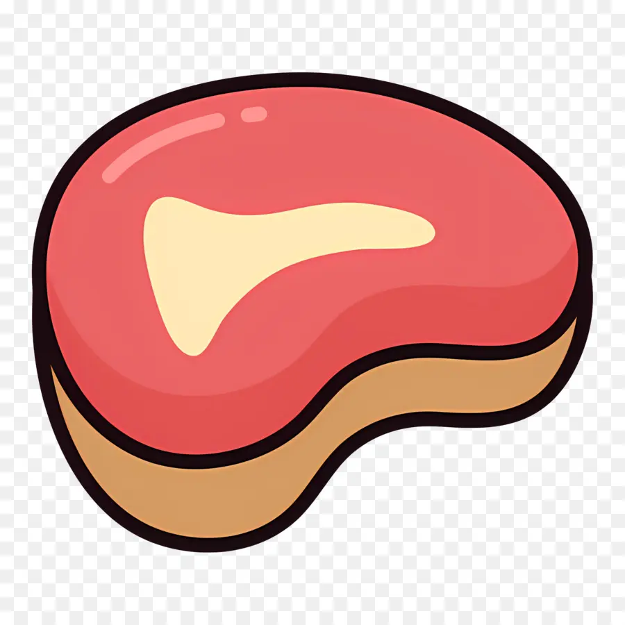 Viande，Steak De Dessin Animé PNG