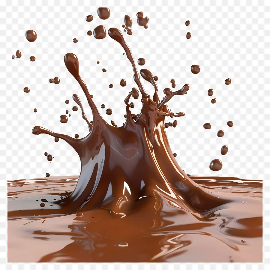 Éclaboussure De Chocolat，Liquide PNG