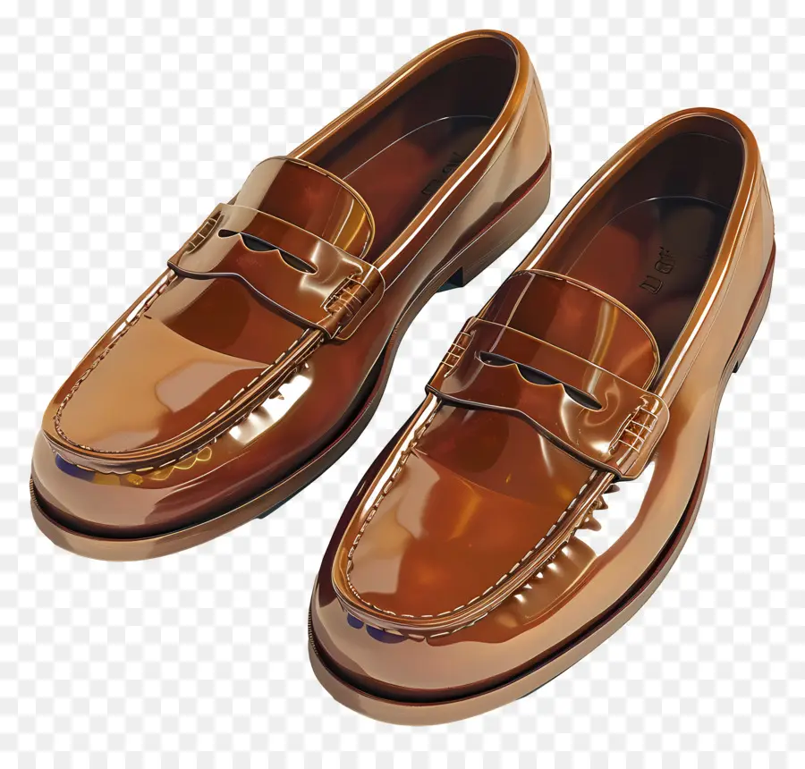 Flâneurs，Mocassins Marron PNG