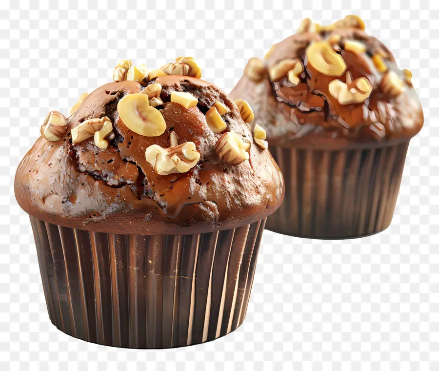 Muffins Aux Bananes Et Aux Noix，Muffins PNG