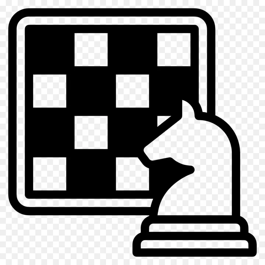 échecs，Échiquier Et Chevalier PNG