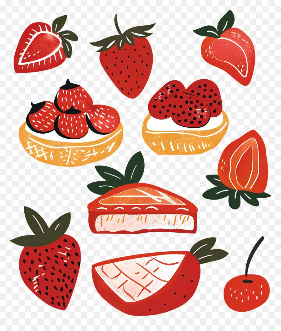 Pâtisserie Aux Fraises，Fraises PNG