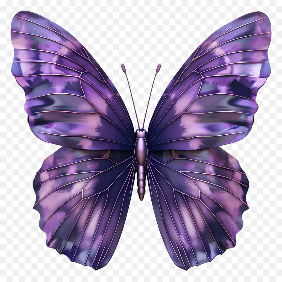 Papillon Violet，Papillon Coloré PNG