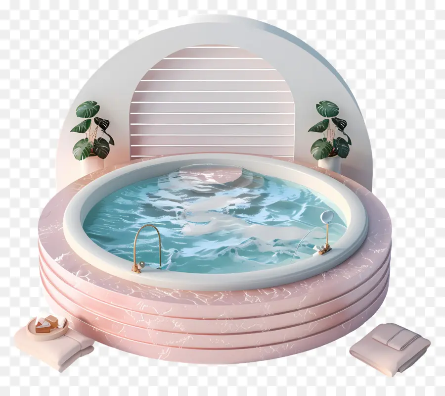 Baignoire Balnéo，Spa Rond PNG