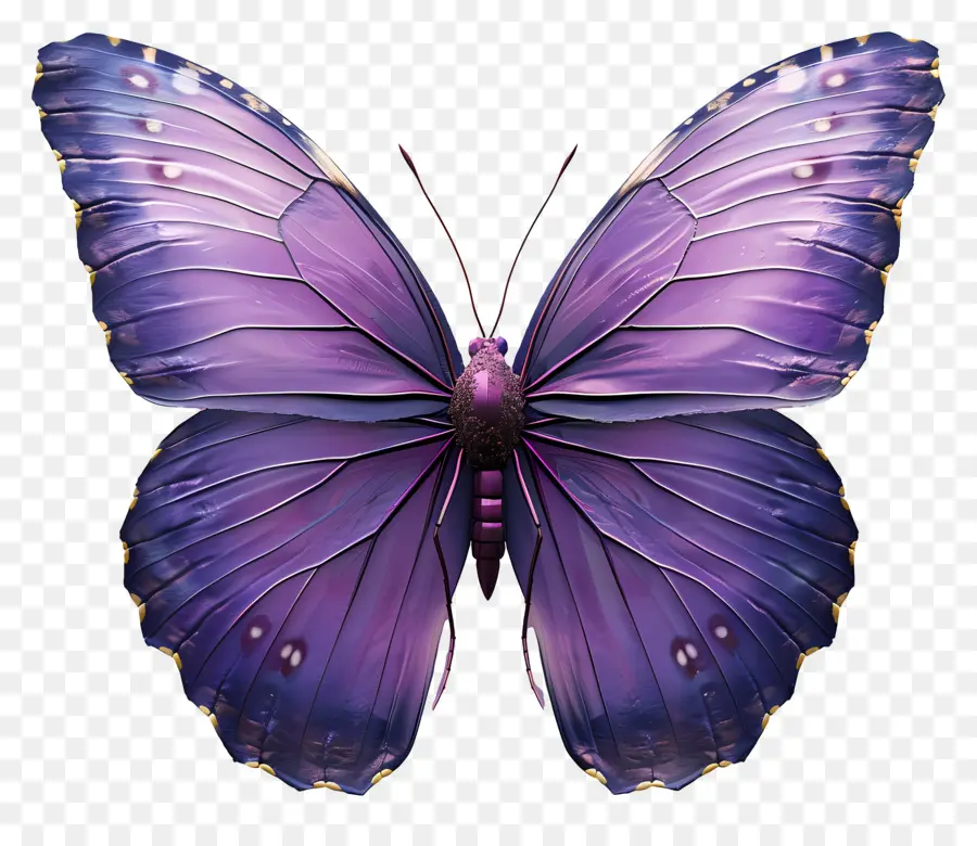 Papillon Violet，Papillon Bleu PNG