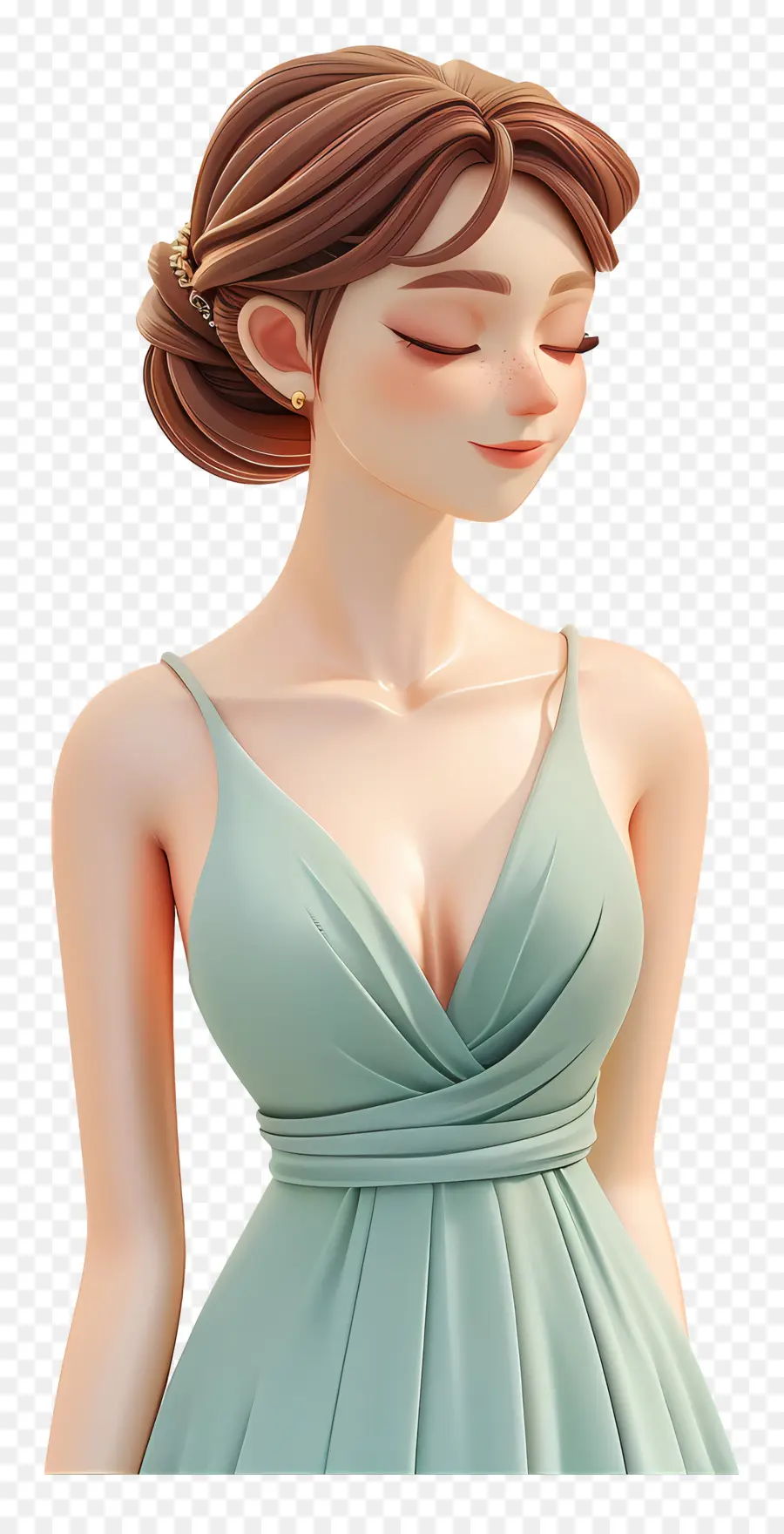 Femme En Robe，Femme PNG