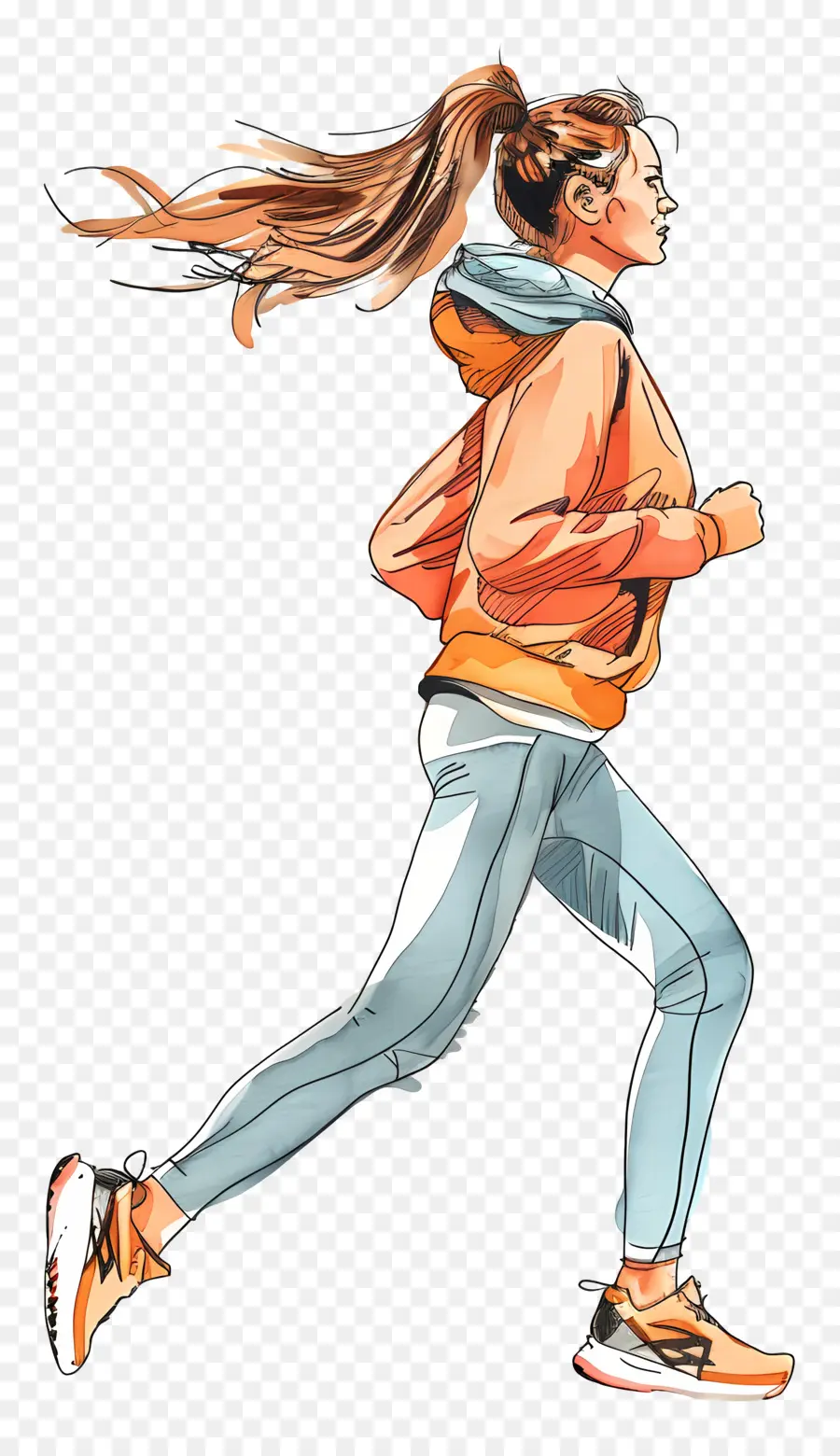 Femme Qui Fait Du Jogging，Femme Qui Court PNG