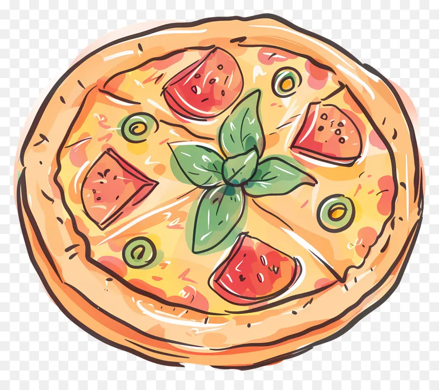 Pizza Hawaïenne，Pizza PNG