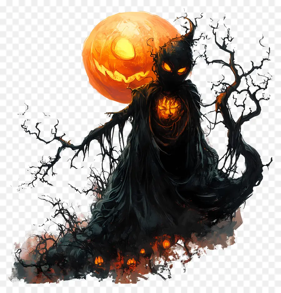 Samhain，Épouvantail D'halloween PNG