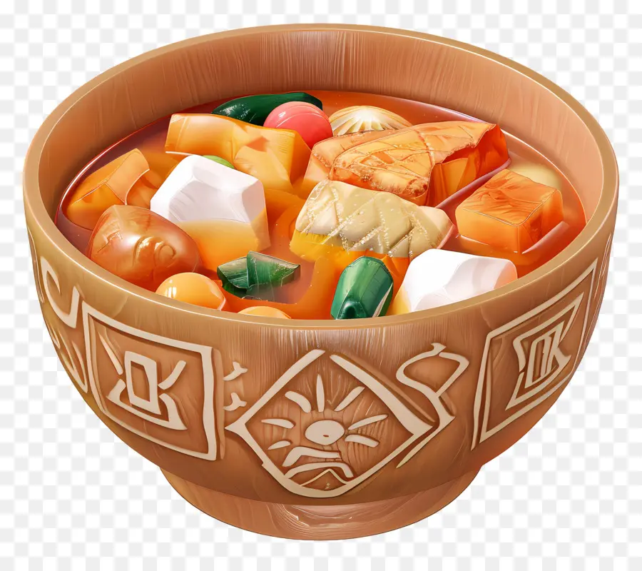 Soupe Oden，Bol De Soupe PNG