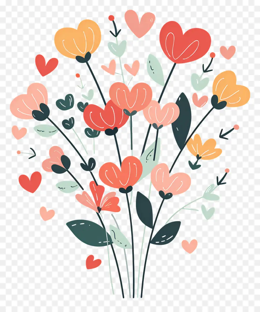 Bouquet De Fleurs，Fleurs PNG