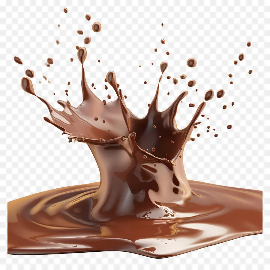 Éclaboussure De Chocolat，Vague PNG